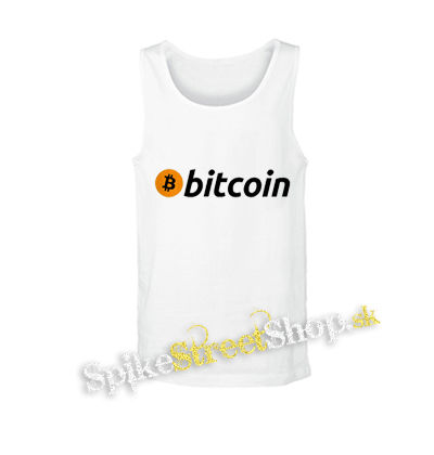 BITCOIN - Logo - biele pánske tielko