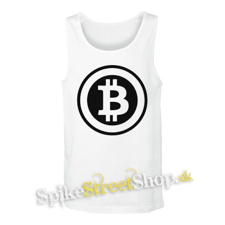 BITCOIN - Znak - biele pánske tielko