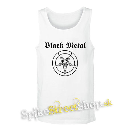 BLACK METAL - biele pánske tielko