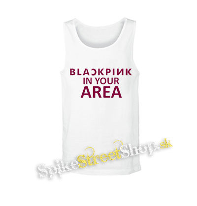 BLACKPINK - In Your Area Pink - biele pánske tielko