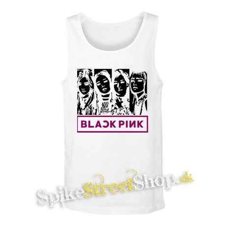 BLACKPINK - Logo & Band - biele pánske tielko