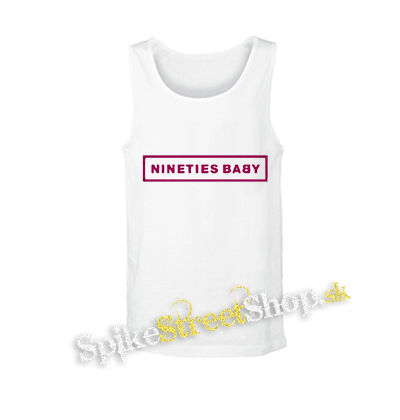BLACKPINK - Nineties Baby - biele pánske tielko