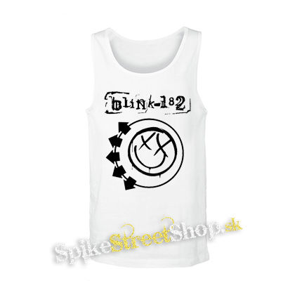 BLINK 182 - Logo & Smile - biele pánske tielko