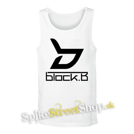 BLOCK B - Logo - biele pánske tielko