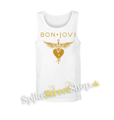 BON JOVI - Yellow Heart - biele pánske tielko