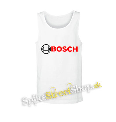 BOSCH - Logo - biele pánske tielko