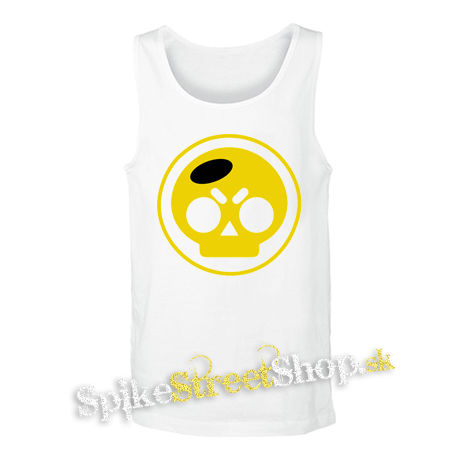 BRAWL STARS - Yellow Skull - biele pánske tielko