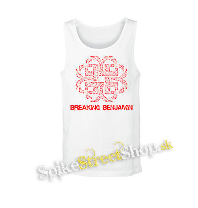 BREAKING BENJAMIN - Red Logo - biele pánske tielko