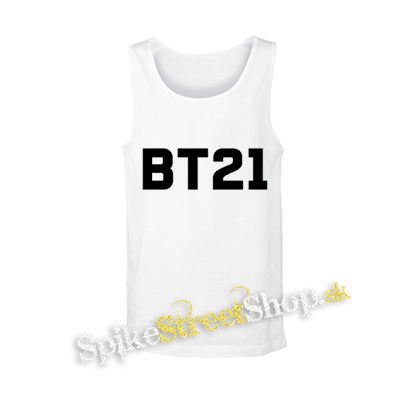 BT21 - Logo - biele pánske tielko