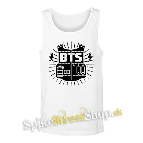 BTS - BANGTAN BOYS - Logo Design  ASI LEPSIE - biele pánske tielko