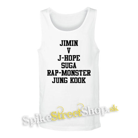 BTS - Names - biele pánske tielko