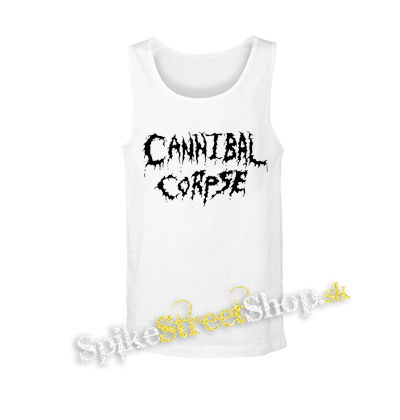CANNIBAL CORPSE - Old School Logo White - biele pánske tielko