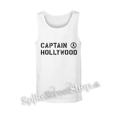 CAPTAIN HOLLYWOOD - Logo - biele pánske tielko