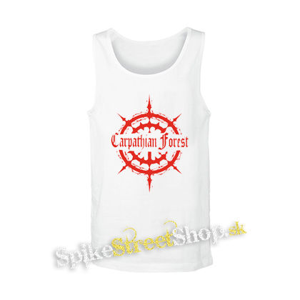 CARPATHIAN FOREST - Red Logo - biele pánske tielko