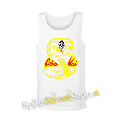 COBRA KAI - Red Logo - biele pánske tielko