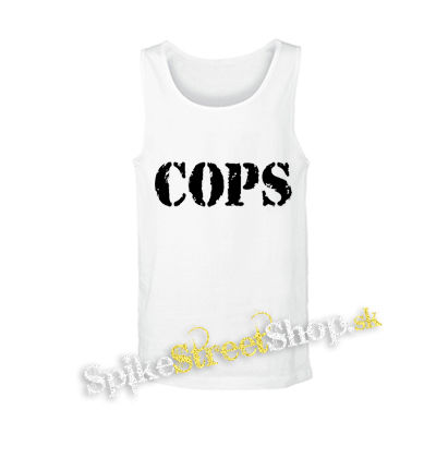 COPS - biele pánske tielko