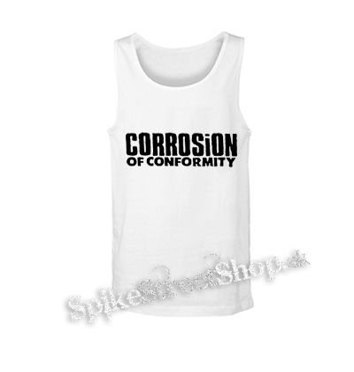CORROSION OF CONFORMITY - Logo - biele pánske tielko