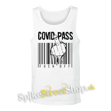 COVID PASS - biele pánske tielko