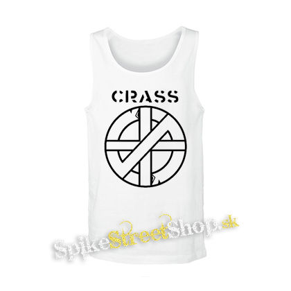 CRASS - Logo And Symbol Crest - biele pánske tielko
