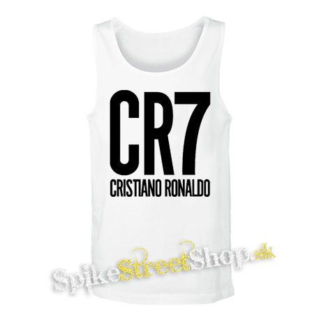 CRISTIANO RONALDO - CR7 Crest - biele pánske tielko