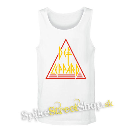 DEF LEPPARD - Color Logo - biele pánske tielko
