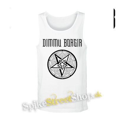 DIMMU BORGIR - Pentagram - biele pánske tielko