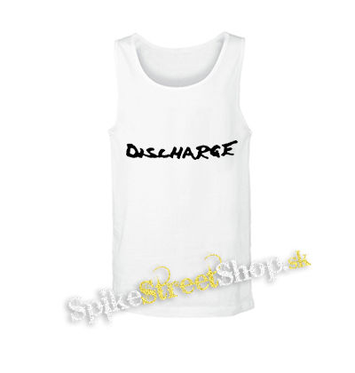 DISCHARGE - Logo - biele pánske tielko