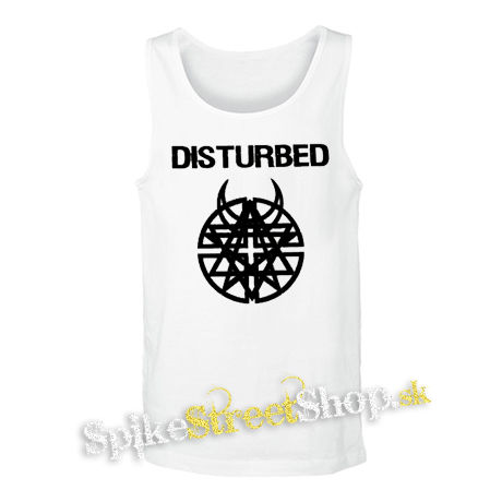 DISTURBED - Logo - biele pánske tielko