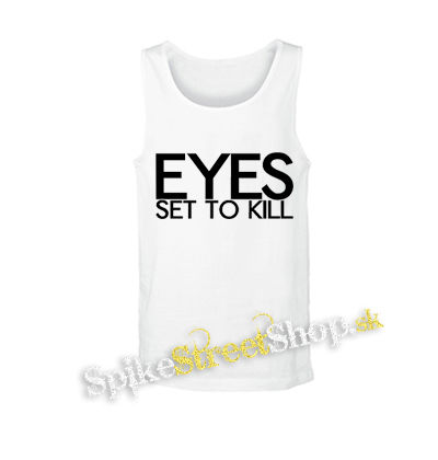 EYES SET TO KILL - Logo - biele pánske tielko