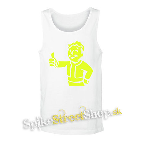 FALLOUT - Vault Boy Green - biele pánske tielko