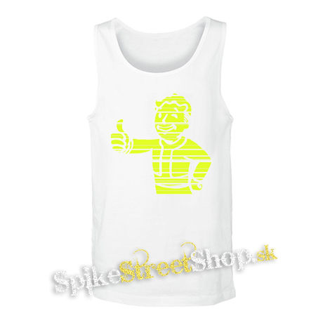 FALLOUT - Vault Boy Green Vintage - biele pánske tielko