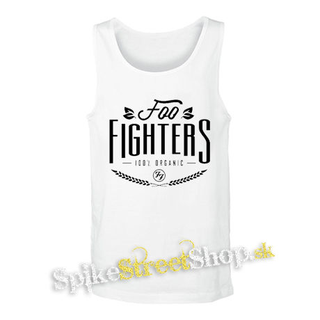 FOO FIGHTERS - 100 % Organic - biele pánske tielko