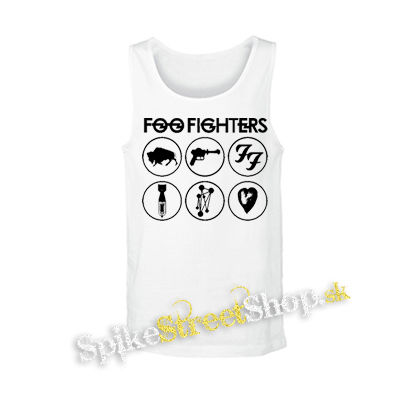FOO FIGHTERS - Album Collection - biele pánske tielko