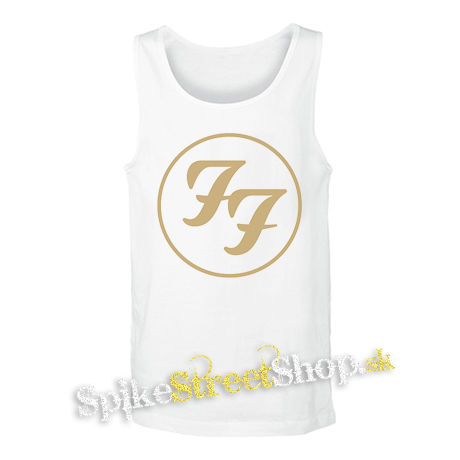 FOO FIGHTERS - Gold Logo - biele pánske tielko