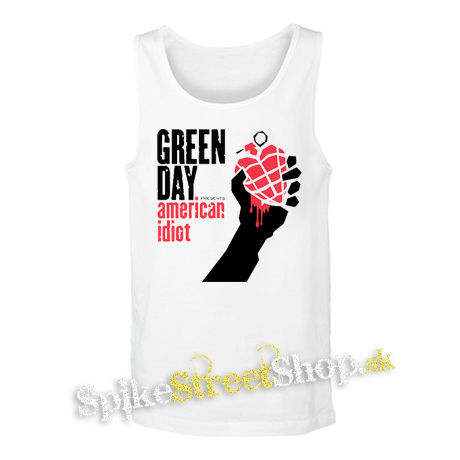 GREEN DAY - American Idiot - biele pánske tielko