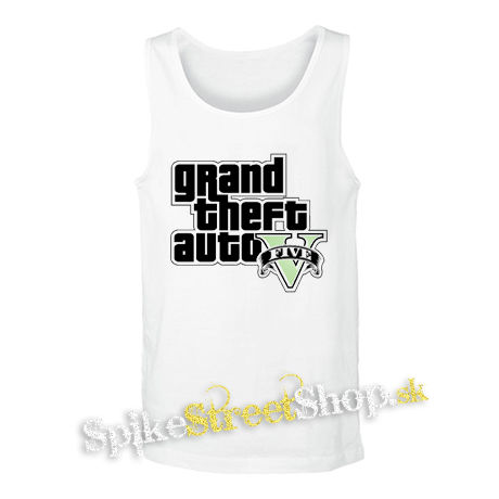 GTA - GRAND THEFT AUTO - V - - biele pánske tielko