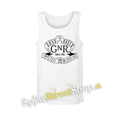 GUNS N ROSES - Appetite Slogan - biele pánske tielko