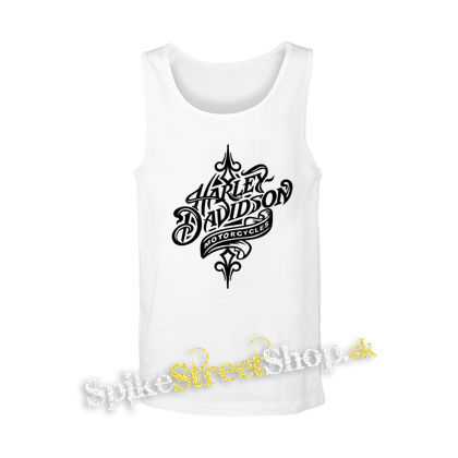 HARLEY DAVIDSON - Motor Cycles Tattoo Logo - biele pánske tielko