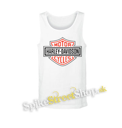HARLEY DAVIDSON - Red Crest Logo Motive 2 - biele pánske tielko