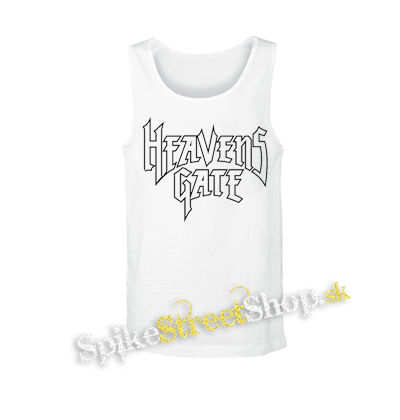 HEAVENS GATE - Logo Speed Metal Cult Band - biele pánske tielko