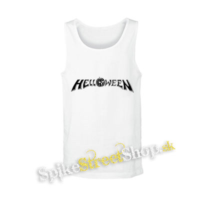 HELLOWEEN - Logo - biele pánske tielko