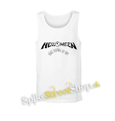 HELLOWEEN - Pink Bubbles Go Ape Logo - biele pánske tielko