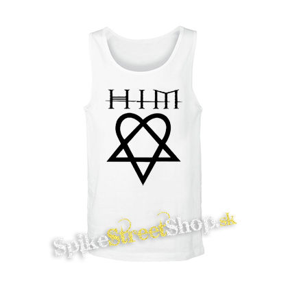 HIM - Heartagram & Logo - biele pánske tielko