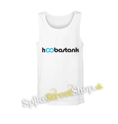 HOOBASTANK - Logo Blue - biele pánske tielko