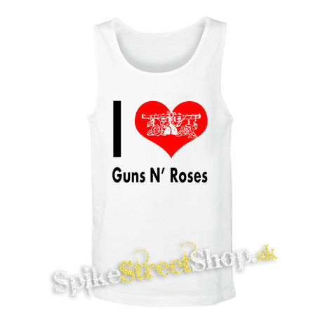 I LOVE GUNS N ROSES 2 - biele pánske tielko