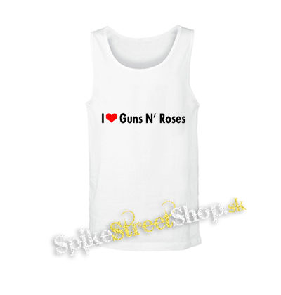I LOVE GUNS N ROSES - biele pánske tielko