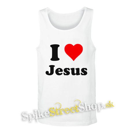 I LOVE JESUS - biele pánske tielko