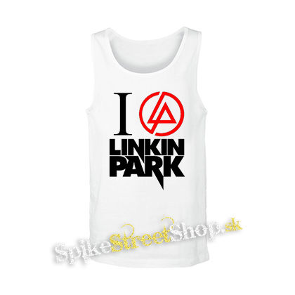 I LOVE LINKIN PARK - Crest Motive - biele pánske tielko