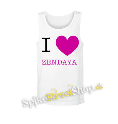 I LOVE ZENDAYA - biele pánske tielko