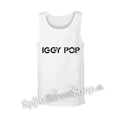 IGGY POP - Logo - biele pánske tielko